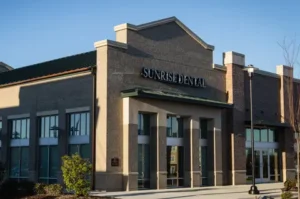 Front of office Sunrise Dental Cary